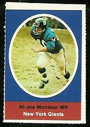 1972 Sunoco Stamps      416     Joe Morrison